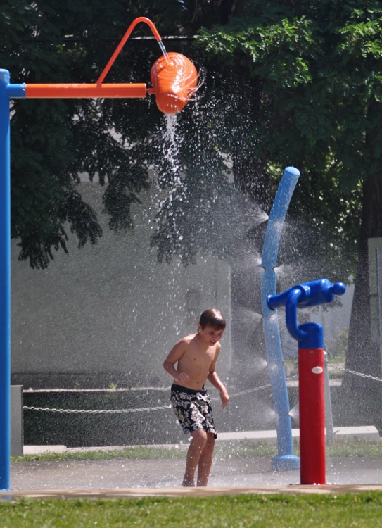 water play in park